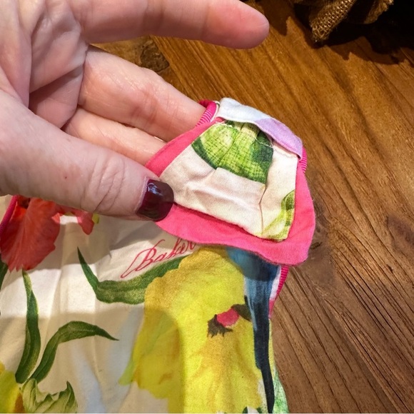 Ted Baker Baby Girl Pink Floral Sleeveless Tank Fancy Dress 3-6 Months - Picture 6 of 11